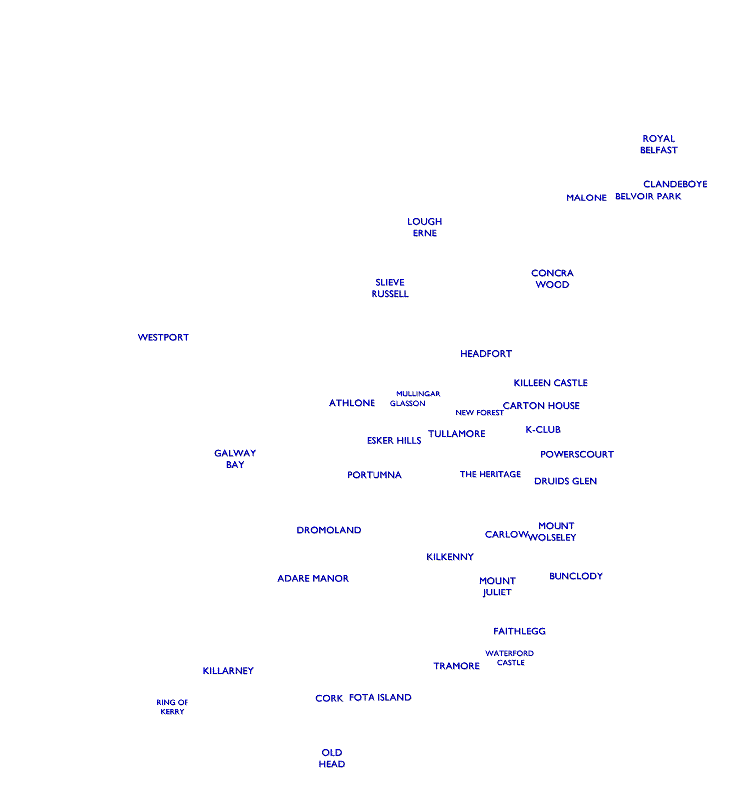 Parkland Names of Ireland