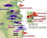 East Ireland Golf Map Link