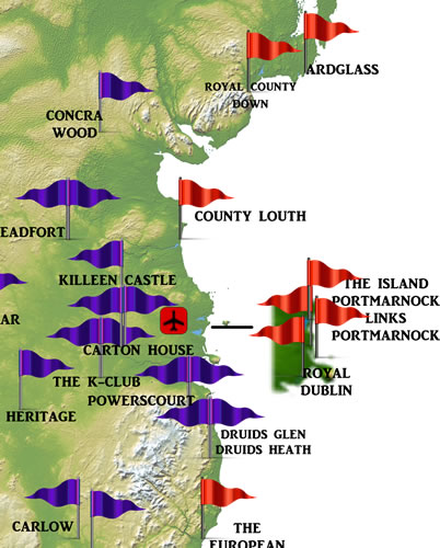 Portmarnock Golf Map