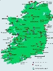 Irish Golf Vacation Map