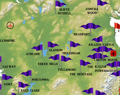 Midland Ireland Golf Map