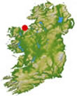 Enniscrone Locator Map